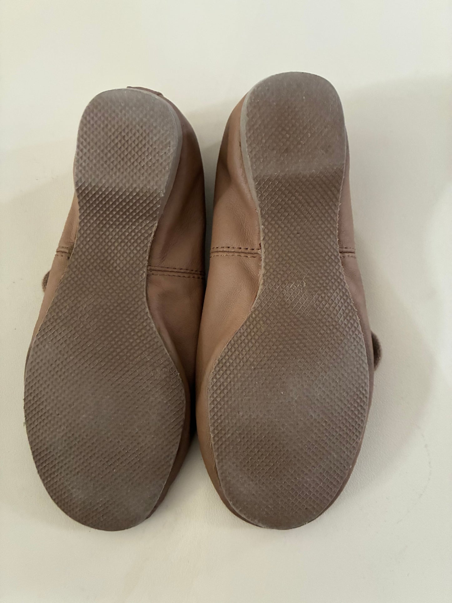 Energetiks Full Sole Lace Up Tan Jazz Shoes - Size 11.5
