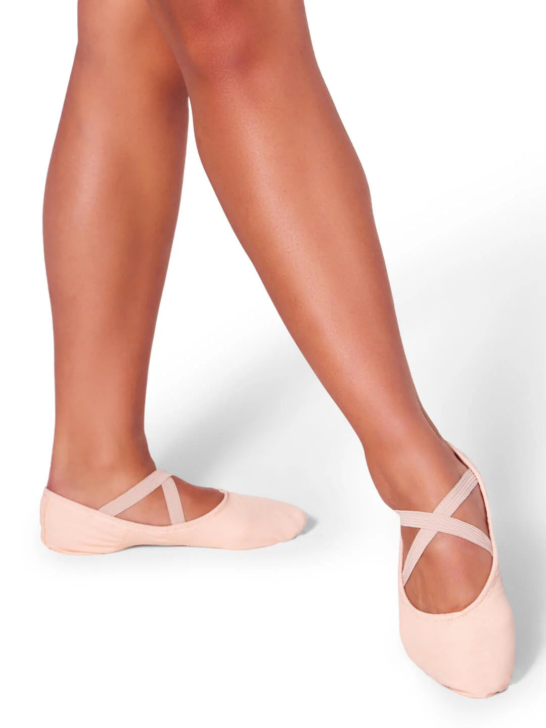 Capezio Juliet Canvas Split Sole Pink Ballet Shoe - Child 4.5 M