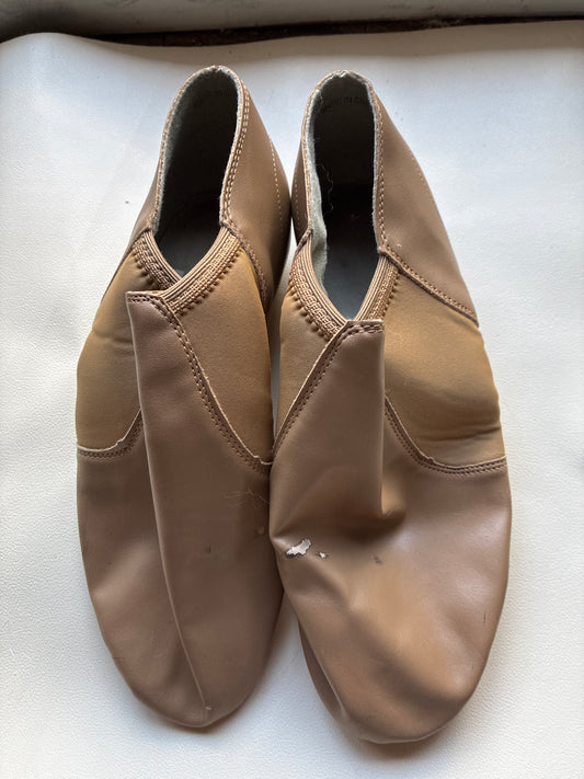 Jazz Split Sole Tan Shoe - adult 8