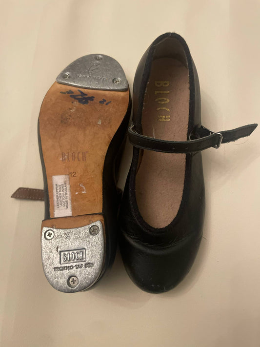 Bloch Tap On Girls Tap Shoe Black Child Size 12
