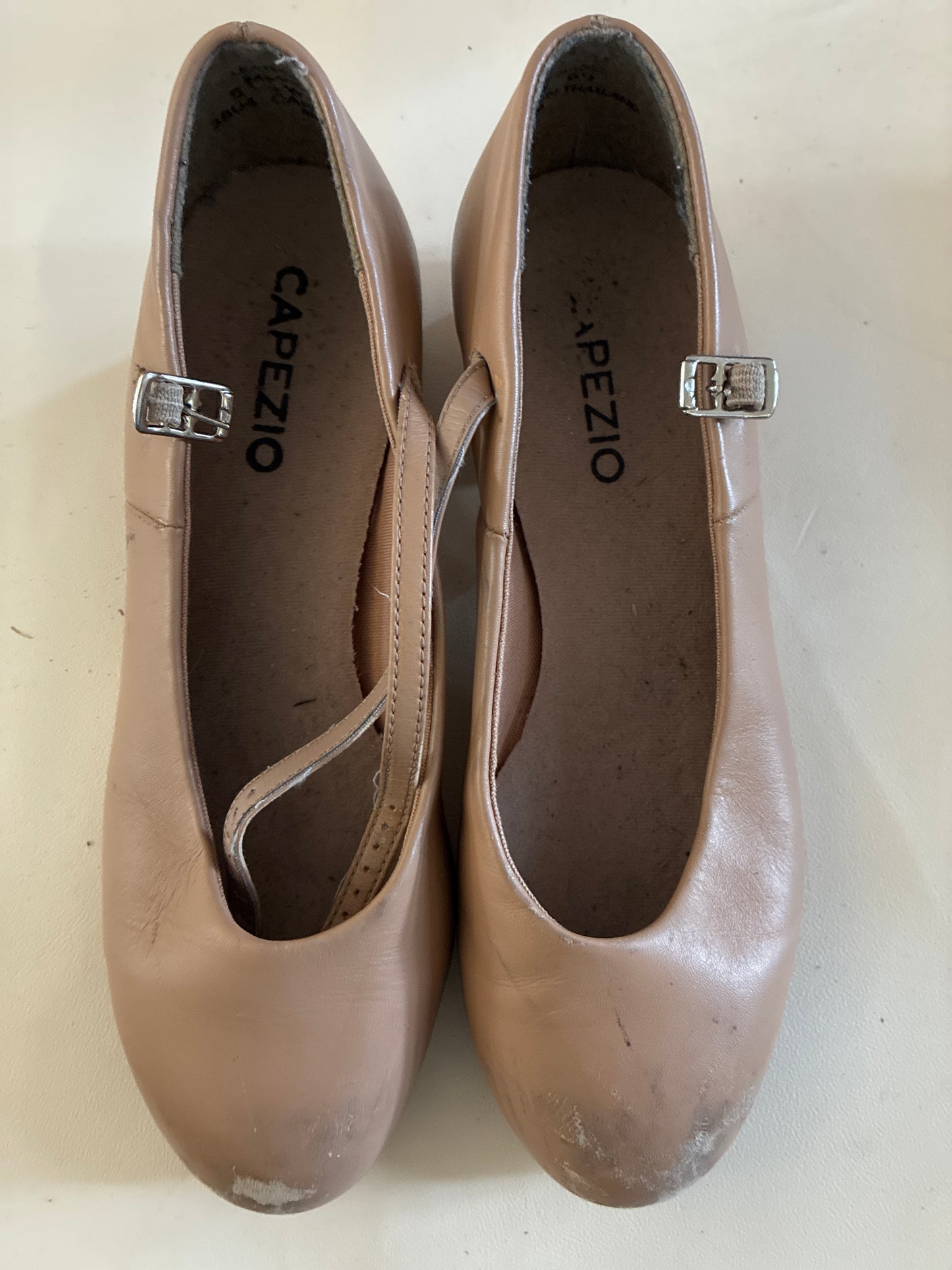 Capezio Tan buckle tap shoes - Size 5.5