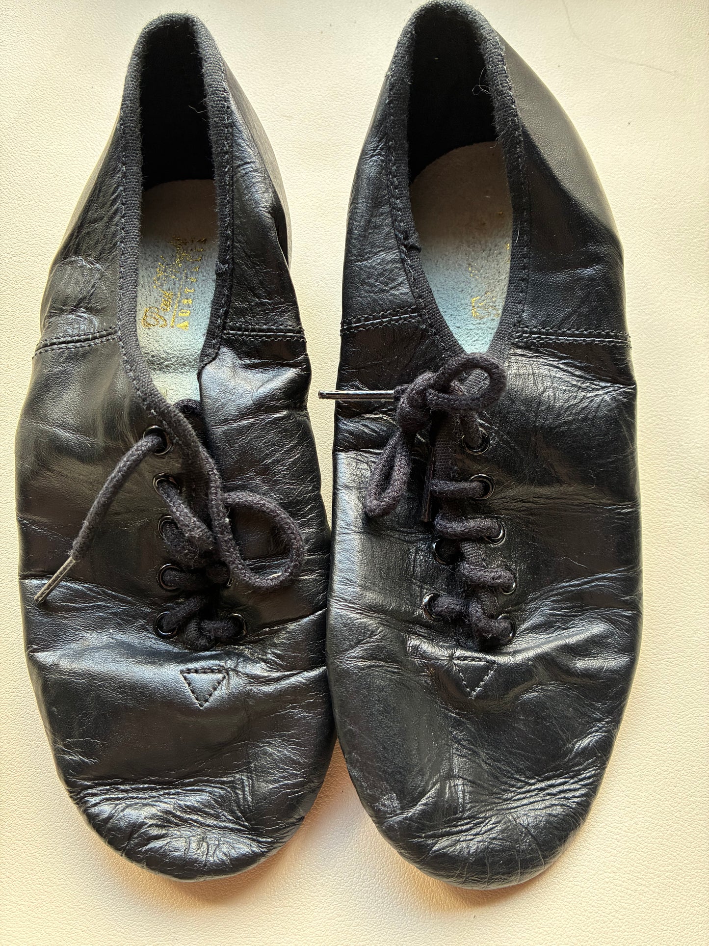 Paul Wright Black Lace Up Jazz Shoes - Child Size 1