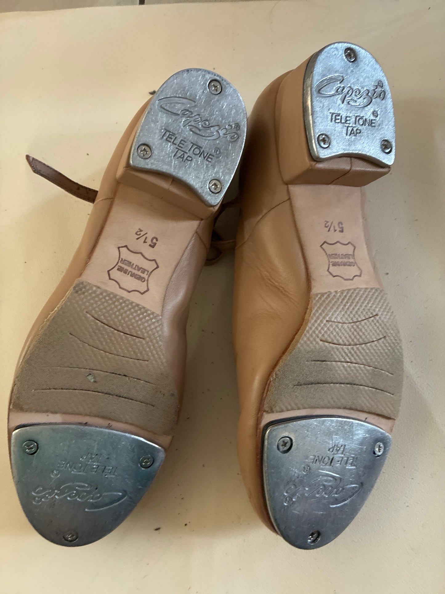 Capezio Tan buckle tap shoes - Size 5.5