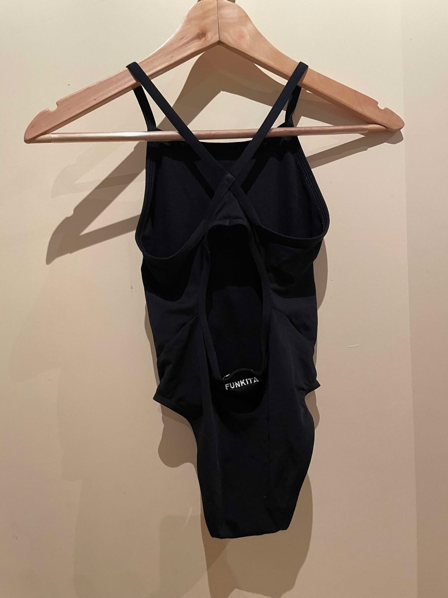 Funkita Keyhole Black Leotard