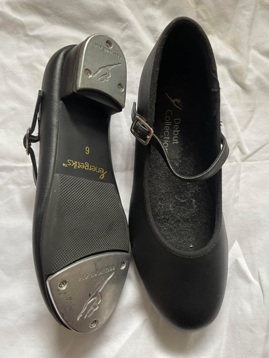 Energetiks Black Debut Tap Shoe - Low Heel