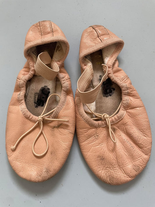 Bloch Dansoft Leather Girls Ballet Full Sole Size 3