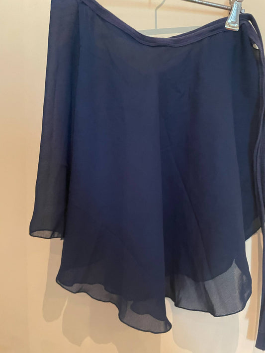 Dance Corpe Navy Wrap Skirt Adult Small