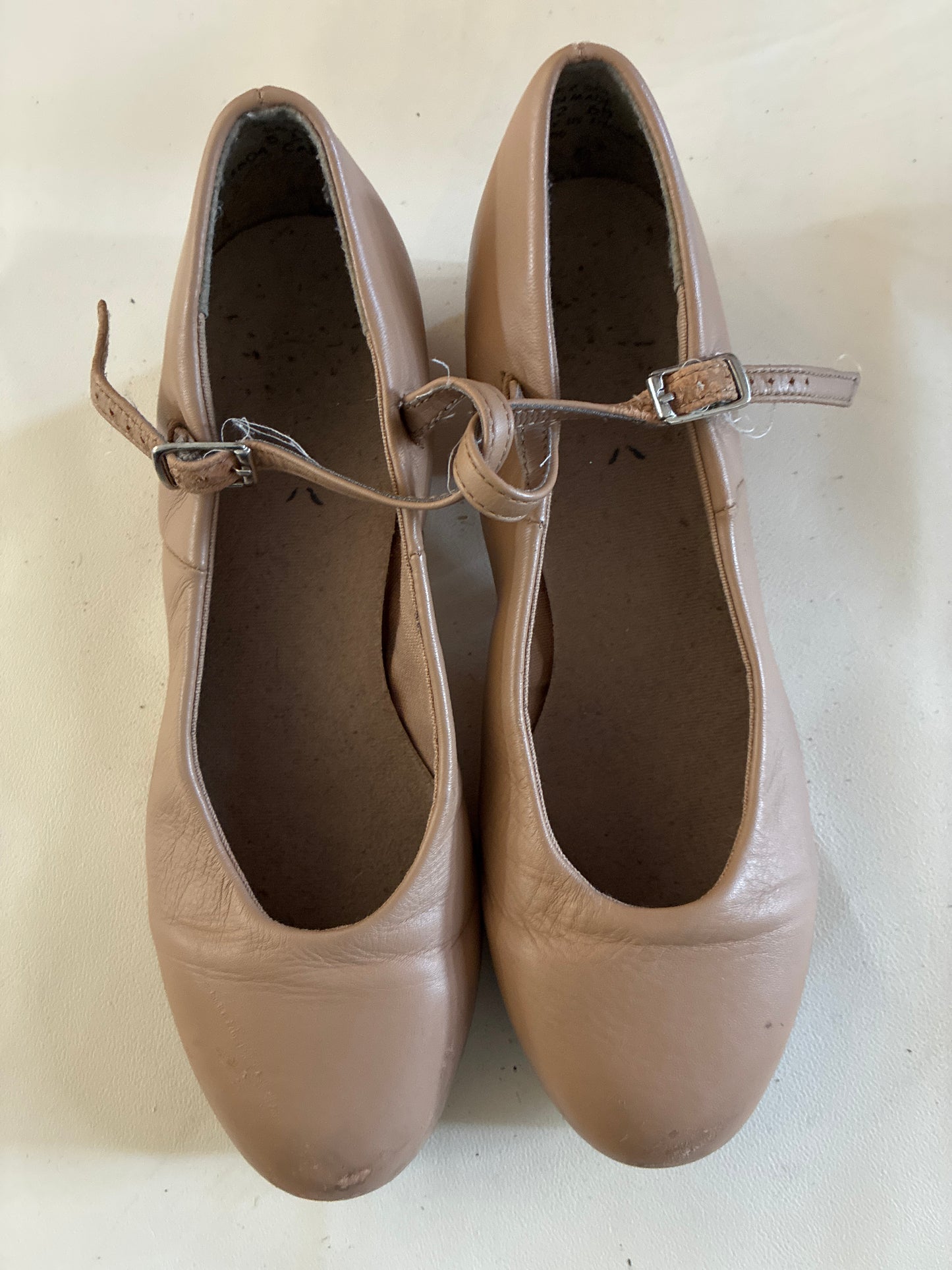 Capezio Tan buckle tap shoes - Size 5.5