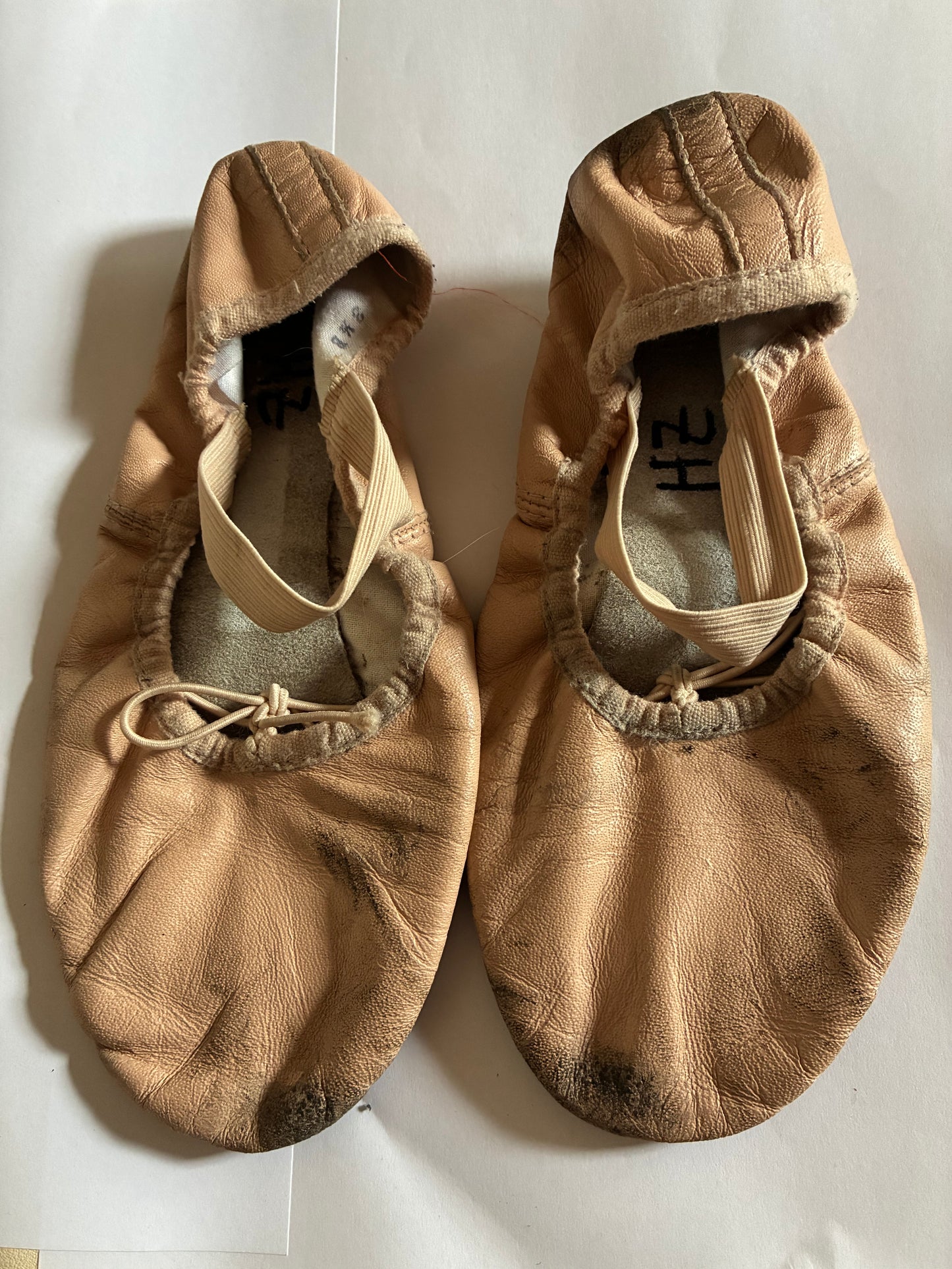 Bloch Dansoft Leather Girls Ballet Full Sole Size 3.5 B
