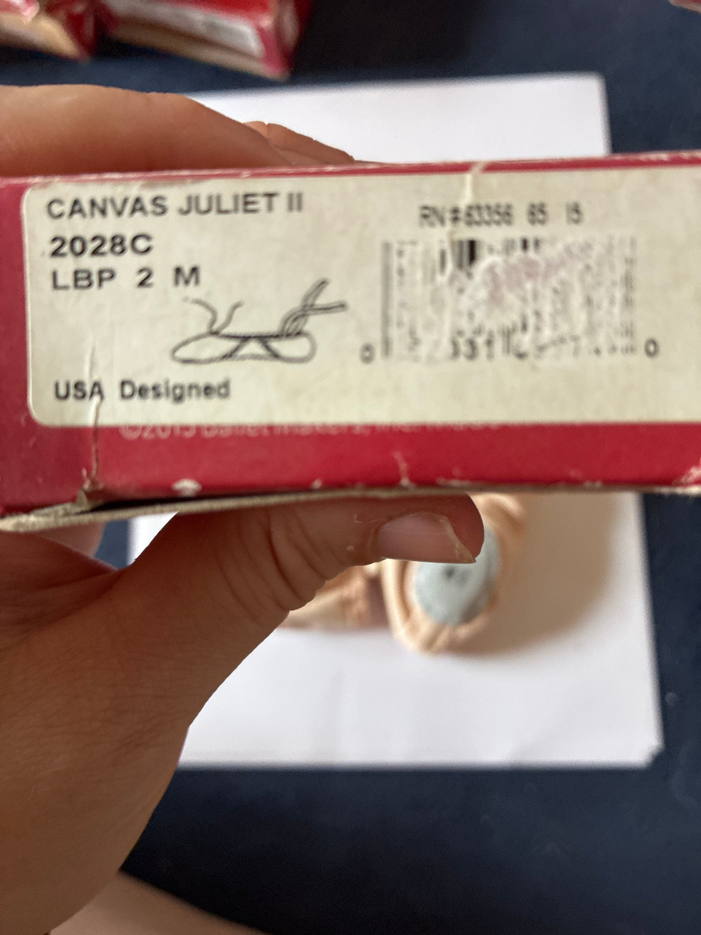 Capezio Juliet 2 canvas split sole pink ballet shoes - child 2 M