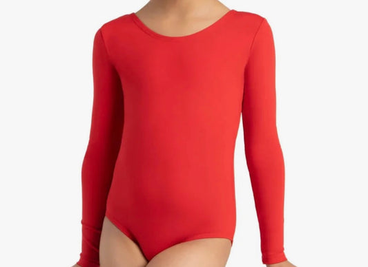 Capezio Girls' Team Basics Long Sleeve Leotard- Child Size Large