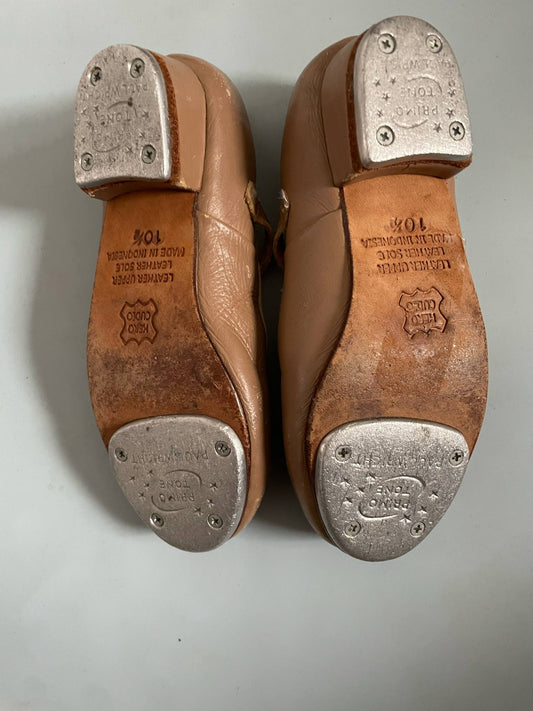 Paul Wright Primo Tone Buckle Tan Tap Shoe - Child 10 1/2